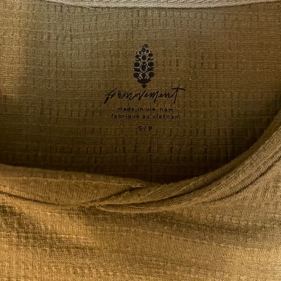 Free People Olive Green Peplum Tank - Picture 3 of 4